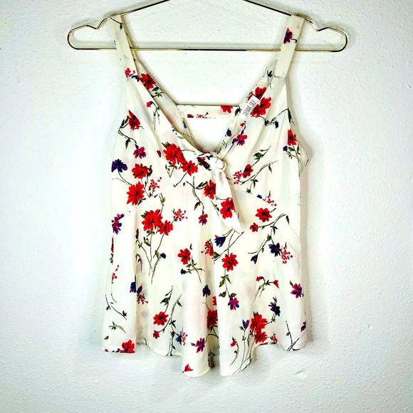 Sienna Sky Off White & Floral Sleevless Blouse - Picture 1 of 16